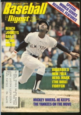 Full Download Baseball Digest- October 1976 - Mickey Rivers NY Yankees Cover - Various file in PDF