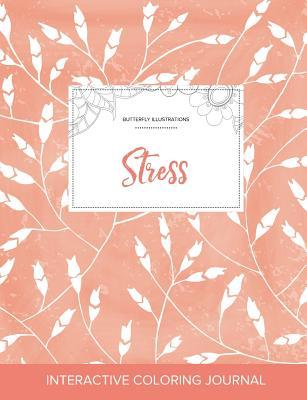 Download Adult Coloring Journal: Stress (Butterfly Illustrations, Peach Poppies) - Courtney Wegner file in ePub