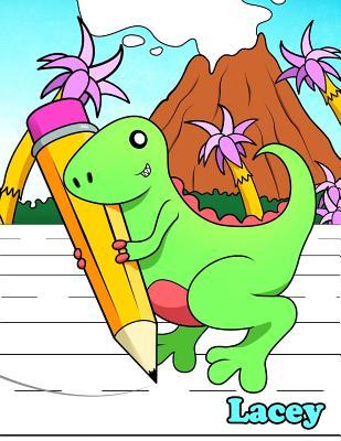 Read Online Lacey: Primary Writing Tablet for Kids Learning to Write, Personalized Book with Child's Name for Girls, 65 Sheets of Practice Paper, 1 Ruling, Preschool, Kindergarten, 1st Grade, Book Size 8 1/2 X 11 -  file in PDF