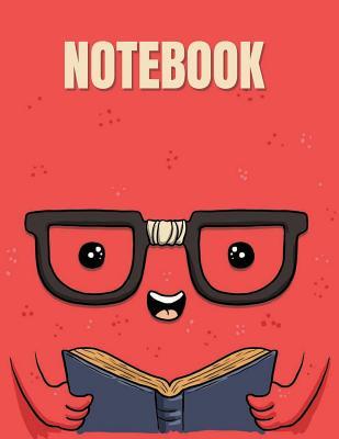Read Online Notebook: Red Reader Cover (8.5 X 11) Inches 110 Pages, Blank Unlined Paper for Sketching, Drawing, Whiting, Journaling & Doodling - Char story file in PDF