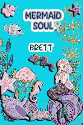 Read Online Mermaid Soul Brett: Wide Ruled - Composition Book - Diary - Lined Journal - Lacy Shwimmer | PDF