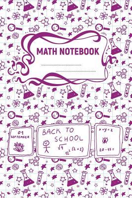 Read Online Math Notebook: A 6x9 Inch Matte Softcover Paperback Notebook Journal With 120 Blank Lined Pages -Wide Ruled-Test Tubes, Beakers, Magnifying Glass -  | PDF